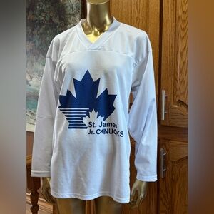 White and Blue Men's Jersey